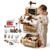 28 Pcs Kids Doctor Kit Medical Toy Cart with Light Sound Pretend Play Set Educational Hospital Role Play Clinic Toy for Kids Gift