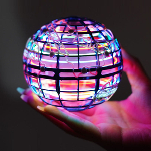 Magic Spinning Ball Toy for Kids Ages 6+, Free Flight Globe Aircraft Drone with LED Lights, Creative Hovering Orb Ball Spinner, Magic Flying Toy Gift for Boys Girls Indoor Party Games & Birthday